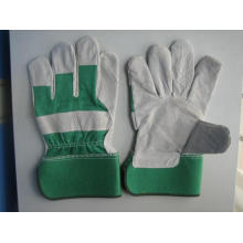 Зеленая корова сплит-кожа Full Palm Working Glove-3056.04